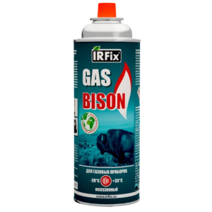 Газ универсальный IRFIX GAS BISON для портативных газовых приборов (28 шт/кор)
