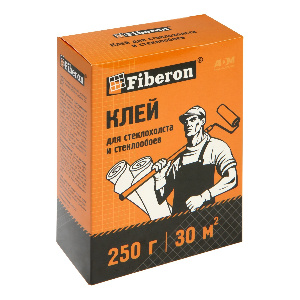 Клей сухой для стеклохолста и стеклообоев, 250 гр Fiberon