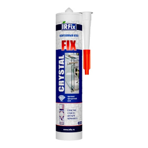Клей монтажный (жидкие гвозди), прозрачный, каучуковый IRFIX CRYSTAL FIX, 310 мл (12 шт/кор)