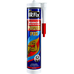 Клей монтажный (жидкие гвозди), белый IRFIX POWER FIX MS, 290 мл (12 шт/кор)
