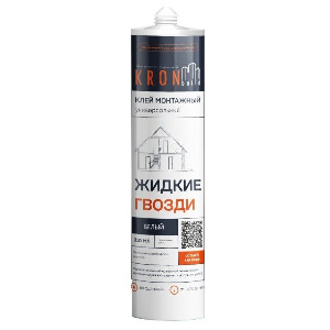 Клей монтажный "Жидкие гвозди" KRONbuild (белый) 310 гр