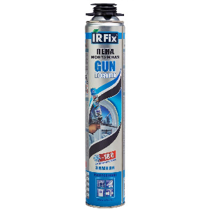 Пена монтажная профессиональная IRFIX GUN (зима), 750 мл (16 шт/кор)