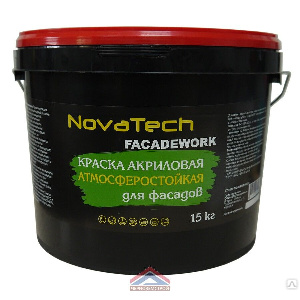 Краска фасадная Novatech Fasadework,15 кг