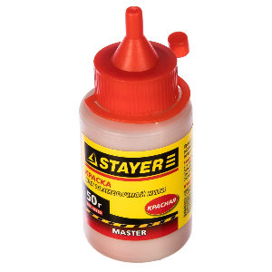 Краска STAYER для разметочных шнуров, красная, 50г