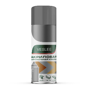 Эмаль аэрозольная акриловая VESLEE, хром, 520 мл