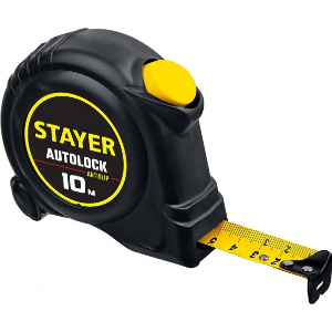 Рулетка STAYER АutoLock, 10*25 мм, с автостопом