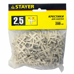 Крестики для плитки Stayer 2,5 мм, 200 шт