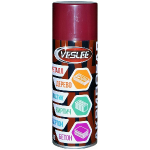Эмаль аэрозольная акриловая VESLEE, коричневый, RAL 8012. 520 мл