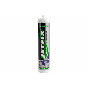 Герметик силиконовый, санитарный, белый, JETFIX, 280 мл (25 шт/кор)