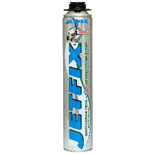 Пена монтажная профессиональная JETFIX PROFF, всесезонная, 750 мл (16 шт/кор)
